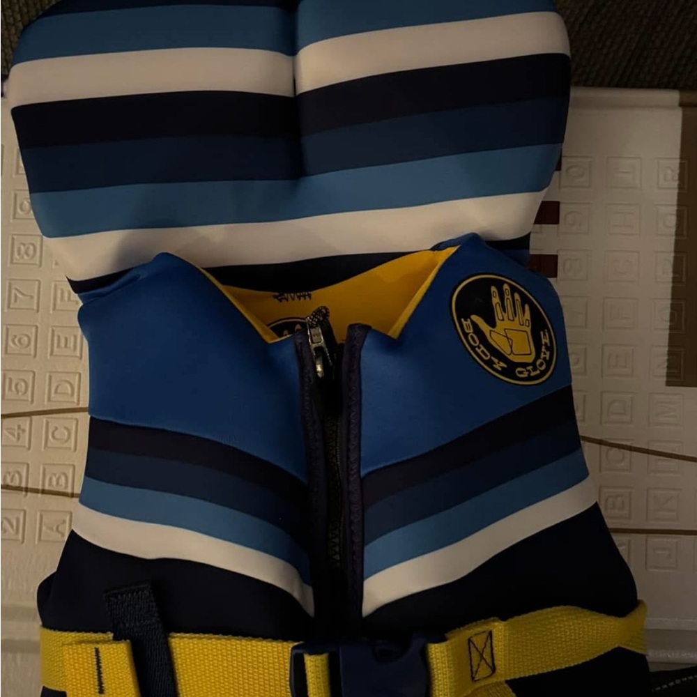 Body Glove Blue Striped Life Jacket